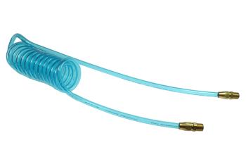 CO PR14-15-T Flexcoil 1/4" ID x 15' 1/4" MPT Rigid Reusable Transparent Blue