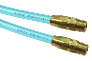 CO PR14-20-T Flexcoil 1/4" ID x 20' 1/4" MPT Rigid Reusable Transparent Blue