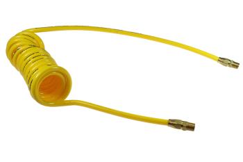 CO PR38-254-Y Flexcoil, 3/8" ID x 25', 1/4" MPT Rigid Reusable, Yellow