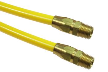 CO PR14-20-Y Flexcoil 1/4" ID x 20' 1/4" MPT Rigid Reusable Yellow