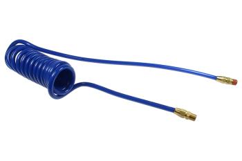 CO PR38-50A-B Flexcoil, 3/8" ID x 50', 3/8" MPT Rigid & Swivel, Dark Blue
