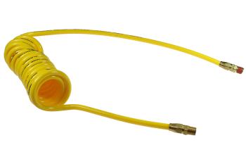 CO PR38-104A-Y Flexcoil 3/8" ID x 10' 1/4" MPT Swivel x Rigid Yellow
