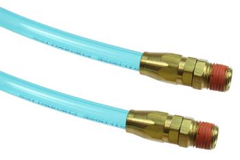 CO PR14-15B-T Flexcoil 1/4" ID x 15' 1/4" MPT Swivel Reusable Transparent Blue