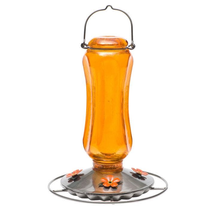 Perky-Pet Carnival Vintage Glass Oriole Feeder