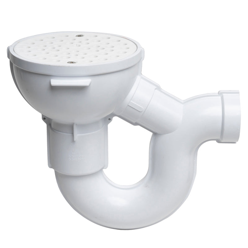 Oatey 2 in. PVC Floor drain with P-Trap and Cleanout