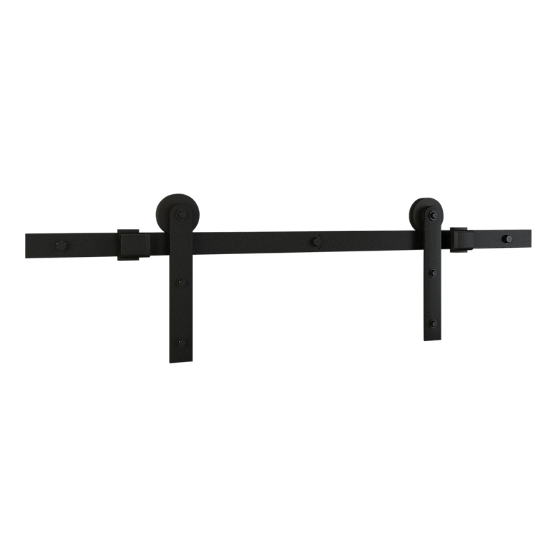 National Hardware Builder Interior Barn Door Kit 72", Matte Black