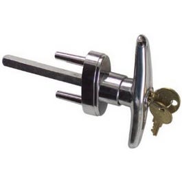 ChromeGarage Door Metal T-Handle