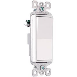 Lighted Decor Light Switch, 1 Pole,15A, Ivory