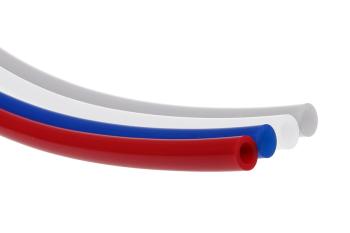 CO PT0404-100RBWC PUR Tubing, MCR, 1/4" x 0.160" x 100', Quad Red, Blue, White, Clear