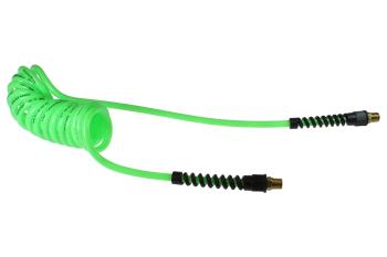 CO PU14-25-G Flexcoil 1/4" ID x 25' 1/4" MPT Rigid Neon Green