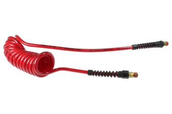 CO PU516-25B-R Flexcoil 5/16" ID x 25' 3/8" MPT Swivel Red