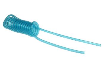 CO PU14-10W1-T Flexcoil 1/4" ID x 10' No Fittings Transparent Blue