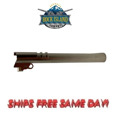 Rock Island/Armscor 1911 6in Barrel 10mm Ramped Matte Nickel w/Link & Pin 54316B