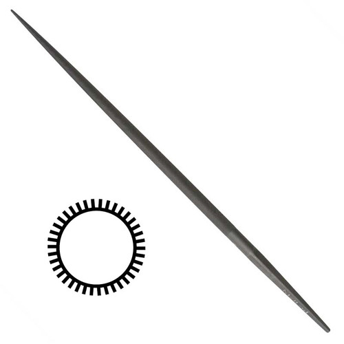 Vallorbe Swiss LP1660 Jewelry File Round - Select Cut