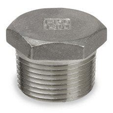1-1/2" 150# 316 Stainless Steel Cast Threaded Hex Plug Heavy