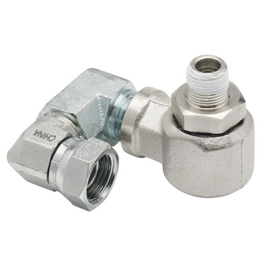 Opens dialog Reelcraft S600920-1 - 1/2" NPT(F) x 3/8" NPT(M) Carbon Steel Swivel, Buna Seals, 500 psi
