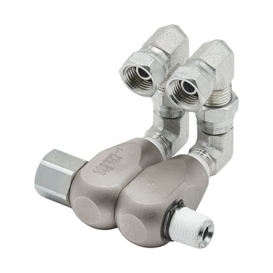 Opens dialog Reelcraft S600996-1 - 1/4" NPT(F) x 1/4" NPT(M) Carbon Steel Swivel, Buna Seals, 3000 psi