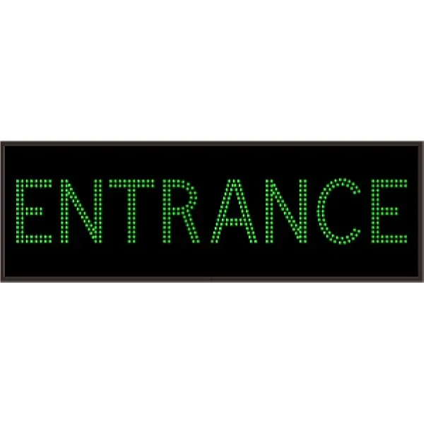 Signal-Tech 26451 TCL1442G-310DS/120-277VAC ENTRANCE Outdoor Blank-out LED Direct-view Sign