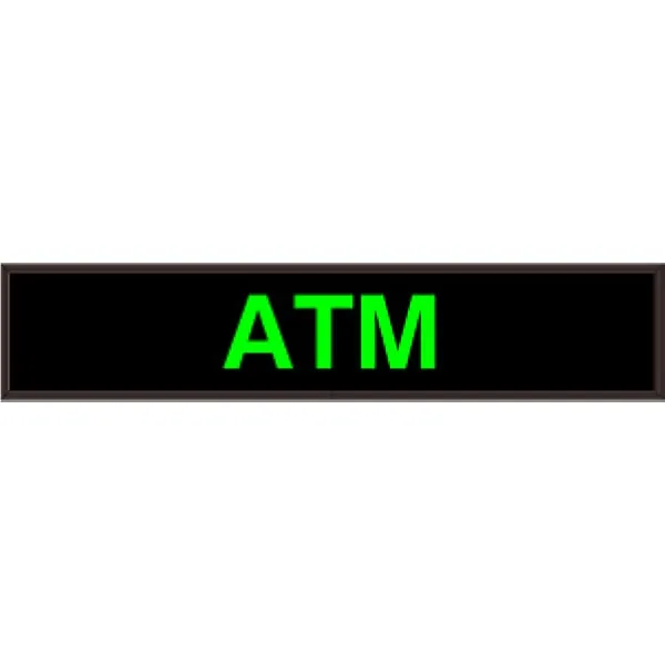 Signal-Tech 27873 PHX734G-125/120-277VAC ATM Outdoor Blank-out LED Backlit Sign
