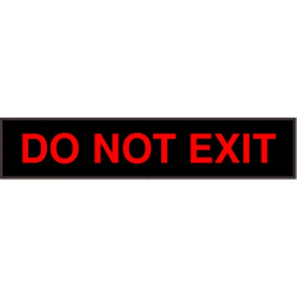 Signal-Tech 28505 PHX734R-E483/120-277VAC DO NOT EXIT Outdoor Blank-out LED Backlit Sign