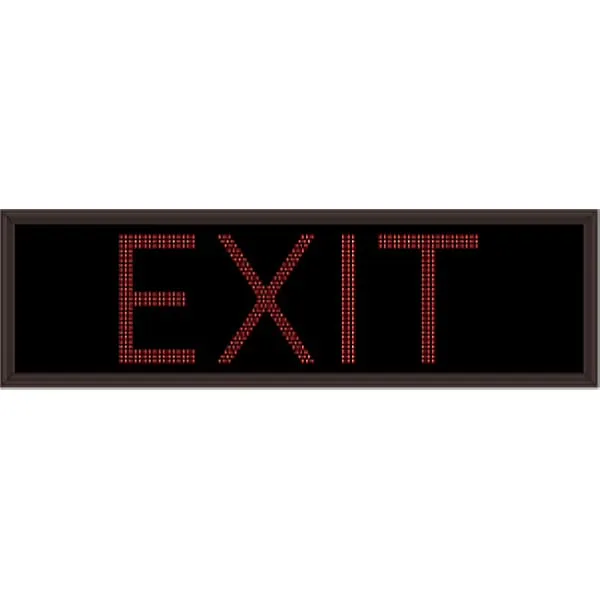 Signal-Tech 28603 TCL1860R-190TS/120-277VAC EXIT Outdoor Blank-out LED Direct-view Sign