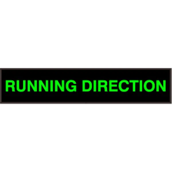 Signal-Tech 28662 PHX734G-H242/120-277VAC RUNNING DIRECTION Outdoor Blank-out LED Backlit Sign