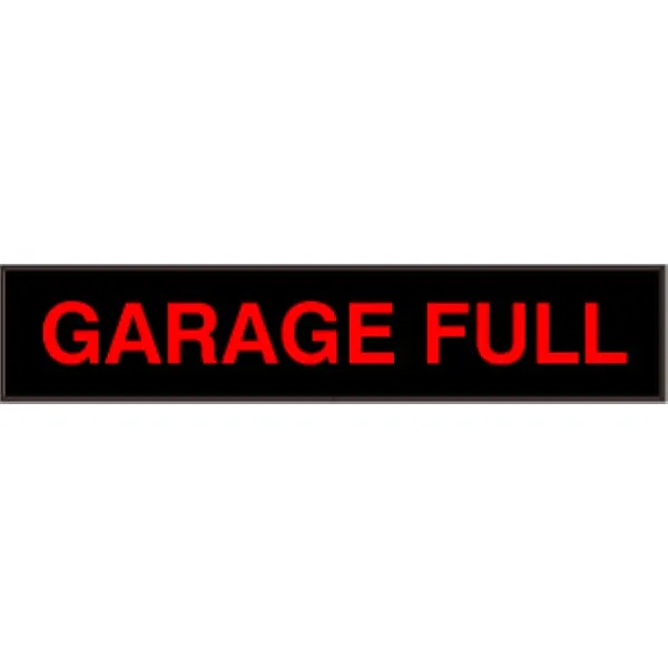 Signal-Tech 29345 PHX734R-136/120-277VAC GARAGE FULL Outdoor Blank-out LED Backlit Sign