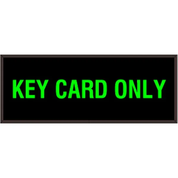Signal-Tech 29350 PHX718G-H423/120-277VAC KEY CARD ONLY Outdoor Blank-out LED Backlit Sign