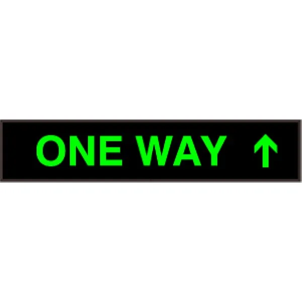 Signal-Tech 29354 PHX734G-H427/120-277VAC ONE WAY w/ Up Arrow Outdoor Blank-out LED Backlit Sign