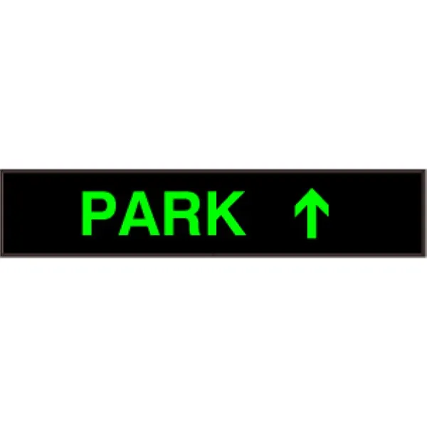 Signal-Tech 29367 PHX734G-H434/120-277VAC PARK w/ Up Arrow Outdoor Blank-out LED Backlit Sign