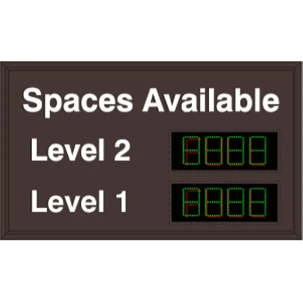 Signal-Tech 29444 SA2949GR-02/120-277VAC 2 Level Space Available-Level 1-2 Space Available Sign