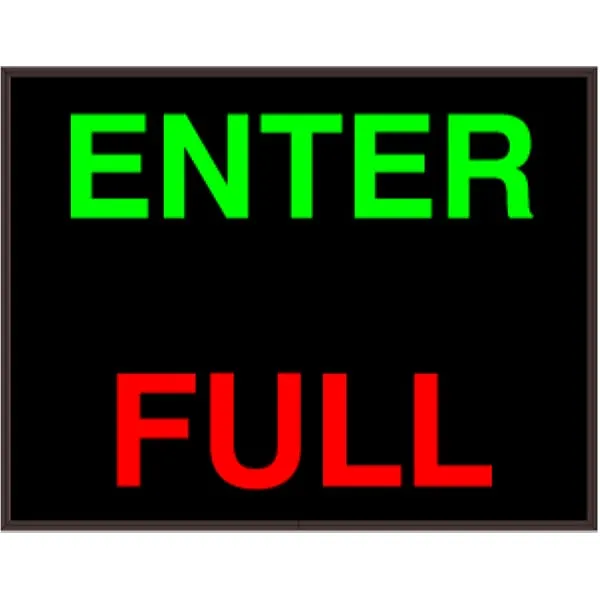Signal-Tech 29889 PHX1418GR-A252/120-277VAC ENTER | FULL Outdoor Blank-out LED Backlit Sign