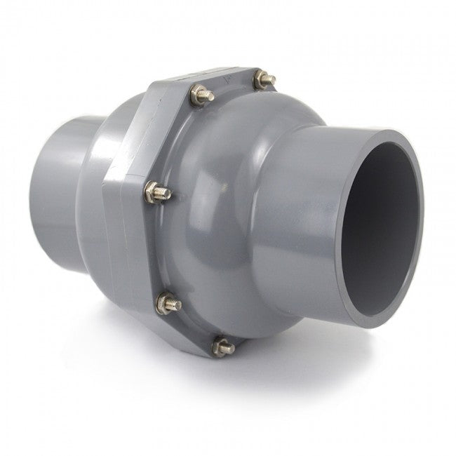 2-1/2" Industrial CPVC Swing Check Valve - Viton (SK-CSC-025-V)