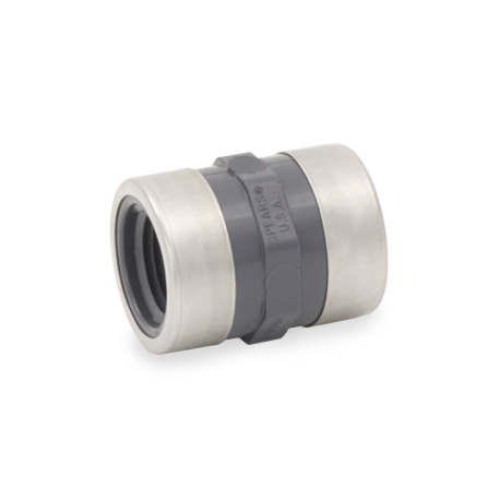 1/2" PVC (Sch 80) FIP x FIP Coupling, Special Reinforced