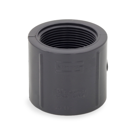 1-1/2" PVC (Sch 80) FIP x FIP Coupling