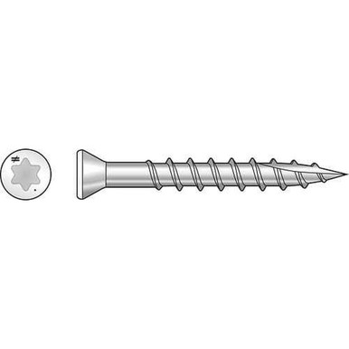 Opens dialog Simpson Strong-Tie S07162FT70WH01 - #7 x 1-5/8" 305SS Trim Head Screw, White 70ct