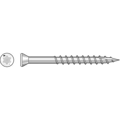 Opens dialog Simpson Strong-Tie S07225FT70WH01 - #7 x 2-1/4" 305SS White Trim Head Screw T-15 70ct
