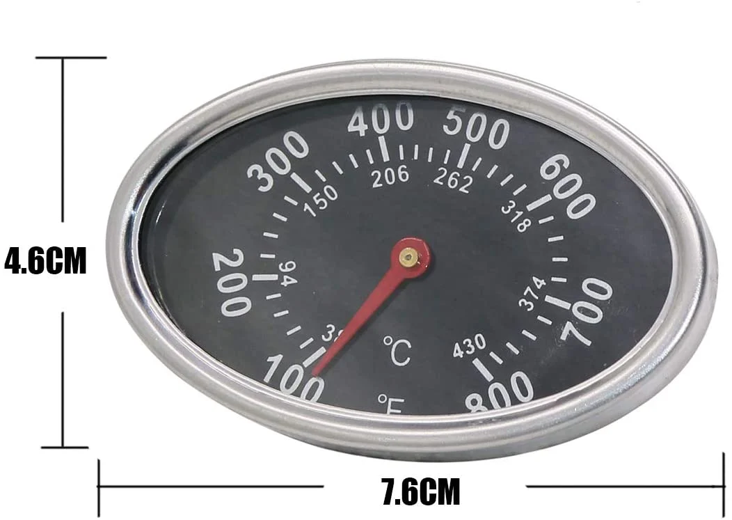 Thermometer Temperature Gauge Heat Indicator for BBQ Pro 122.47207610, 122.57901710, 146.23676310, 146.23770310, 720-0894R Gas Grills