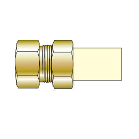 1/2" CTS CPVC Transition Union with Brass Female Thread TUF-005