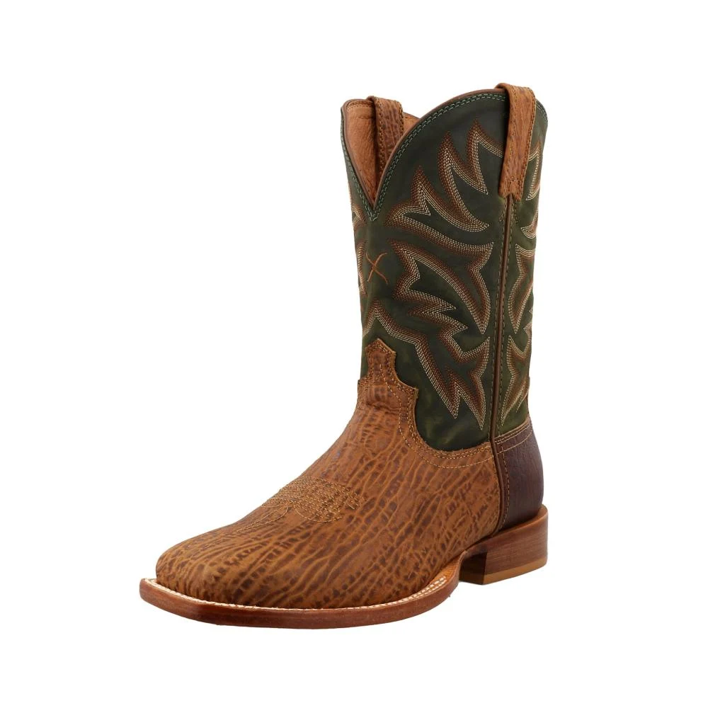 Twisted X Men’s Tech3 Brown Vamp with 11in. Olive Shaft Cowboy Boot