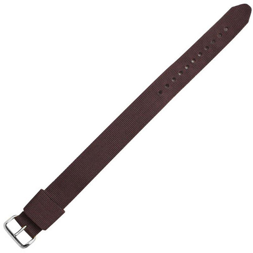 Nylon Watch Band Brown 14mm Strap 7 3/4 or 9 Inch Length