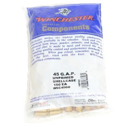 Winchester 45 GAP Brass 100 Count